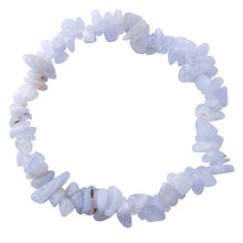 Blue lase agate Energy Chip Gemstone Bracelet