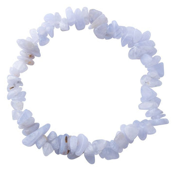 Blue lase agate Energy Chip Gemstone Bracelet