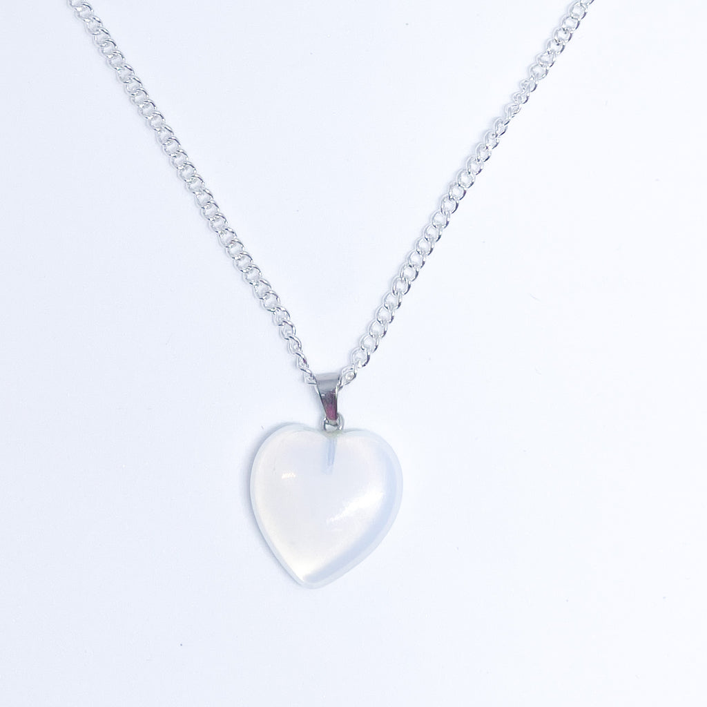 Opalite Energy Gemstone Heart Necklace