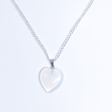 Opalite Energy Gemstone Heart Necklace