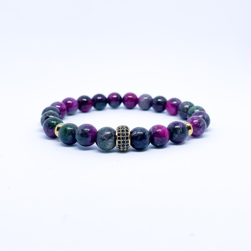 Tourmaline Persian Jade Energy Gemstone Bracelet