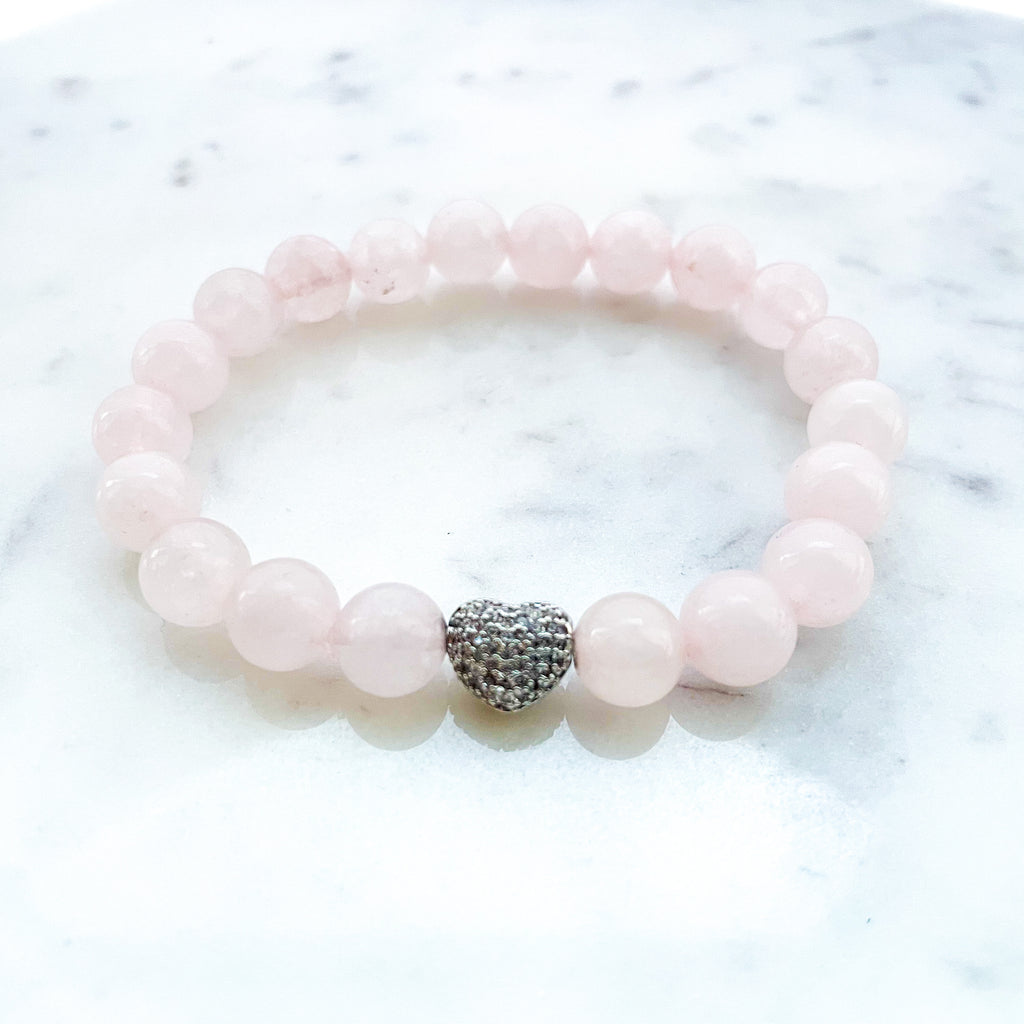 Rose Quartz Energy Gemstone Bracelet