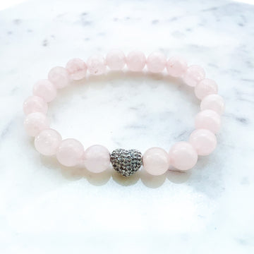 Rose Quartz Energy Gemstone Bracelet