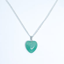 Aventurine Energy Gemstone Heart Necklace