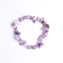 Amethyst Energy Chip Gemstone Bracelet