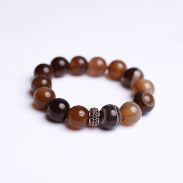 Coffee Agate Botswana Energy Gemstone Bracelet