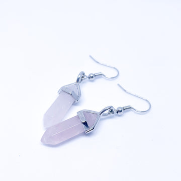 Rose Quartz Energy Gemstone Earrings