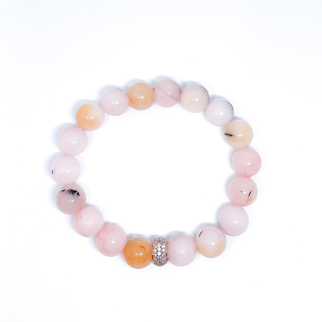 Pink Opal Energy Gemstone Bracelet