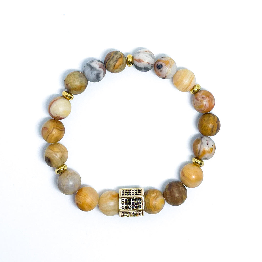 Crazy Lace Agate Energy Gemstone Bracelet