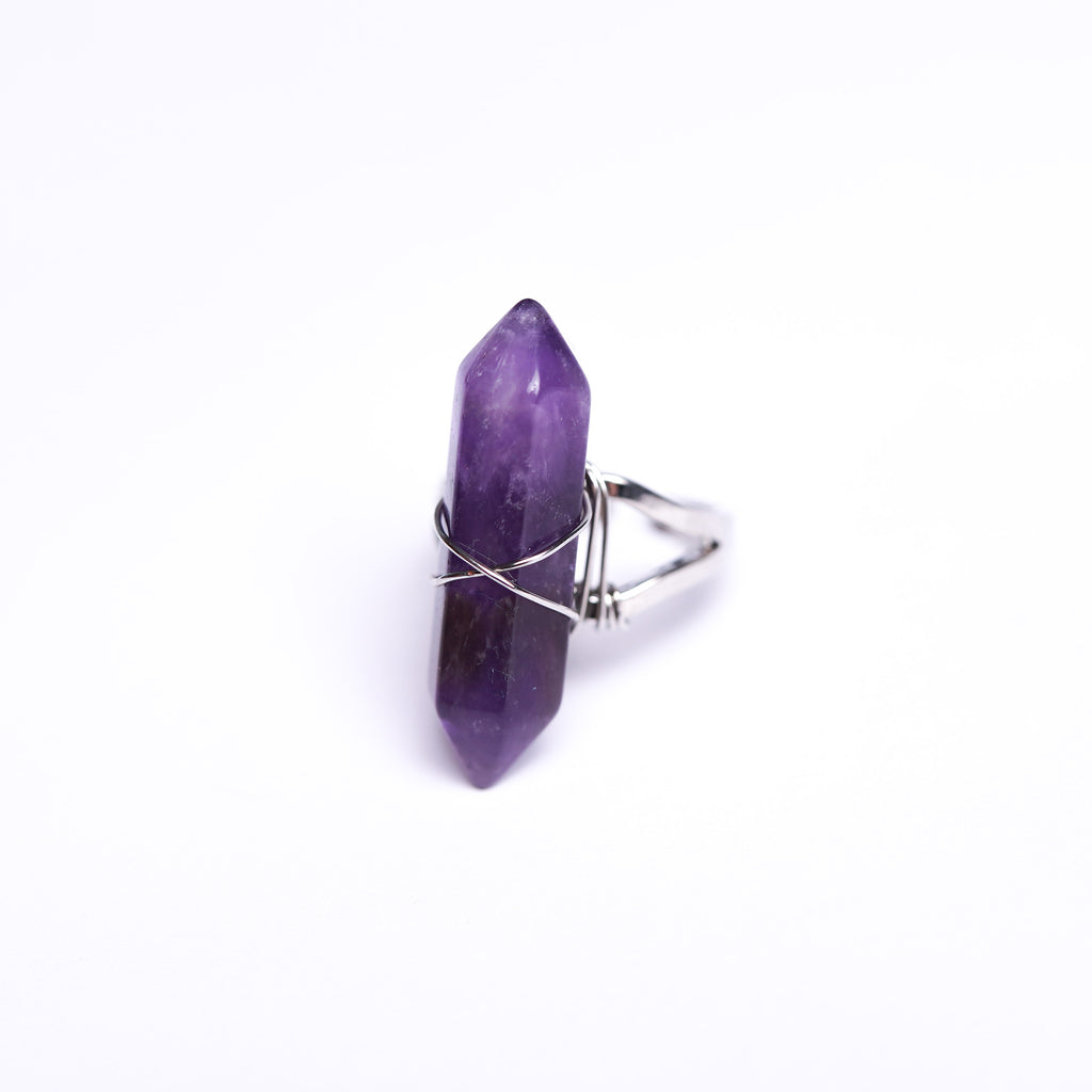 Amethyst Energy Gemstone Ring