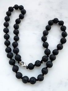 Necklace Black lava