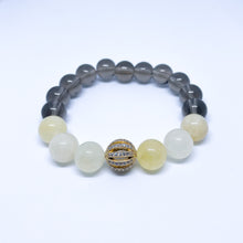 Citrine and Smoky Quartz Energy Gemstone Bracelet