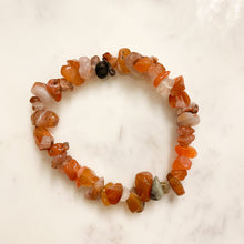 Red Agate Energy Chip Gemstone Bracelet