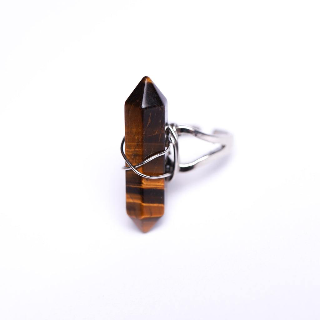 Tiger Eye Energy Gemstone Ring