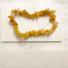 Yellow Aventurine Energy Chip Gemstone Bracelet