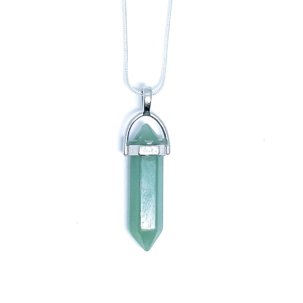 Aventurine  Energy Gemstone Crystal Necklace