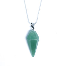 Aventurine Energy Gemstone Cone Necklace