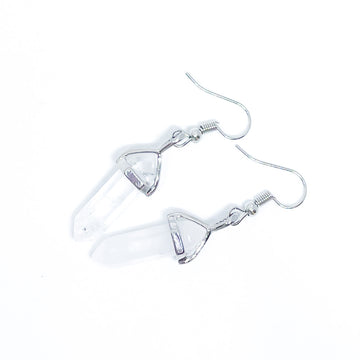 Clear Quartz Energy Gemstone Earrings