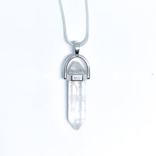 Clear Quartz Energy Gemstone Crystal Necklace