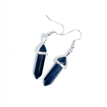 Black Agate Energy Gemstone Earrings