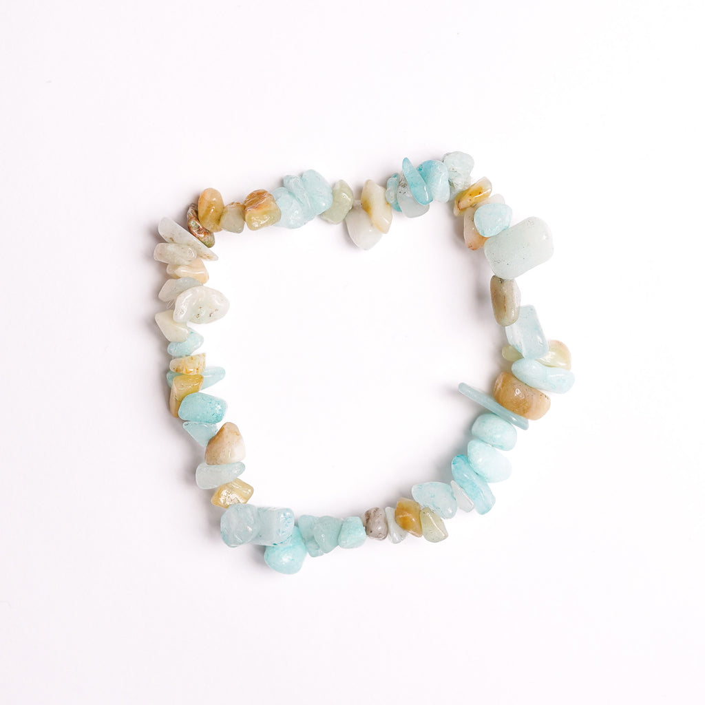 Amazonite Energy Chip Gemstone Bracelet