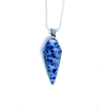 Sodalite Energy Gemstone Cone Necklace