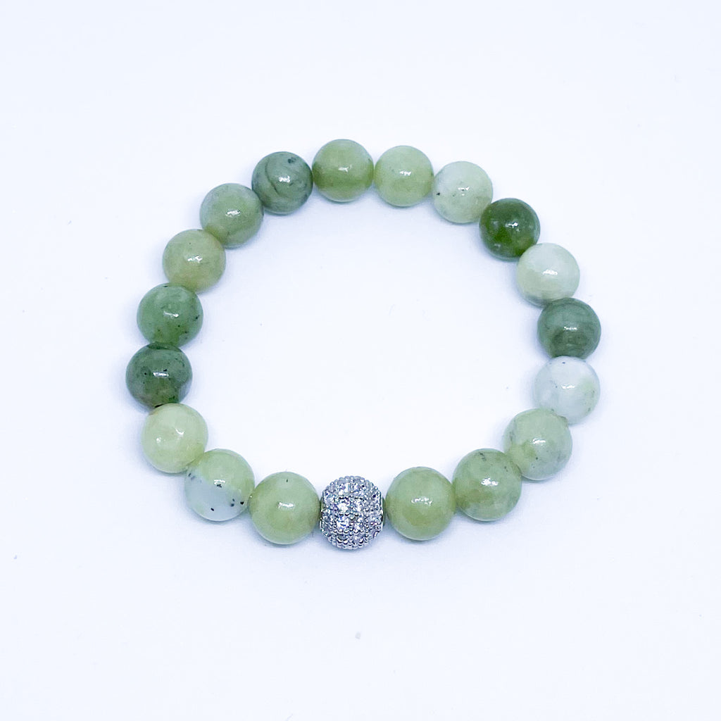 Green Jade Energy Gemstone Bracelet