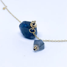 Labradorite Energy Gemstone Mini Bottle Necklace (gold)