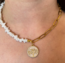 White Coral Gemstone Half Necklace