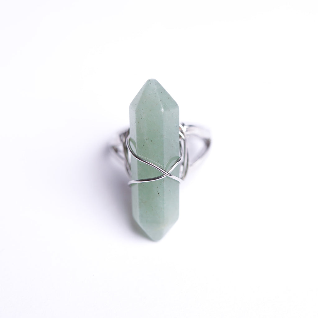 Aventurine Energy Gemstone Ring