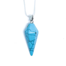 Turquoise Energy Gemstone Cone Necklace