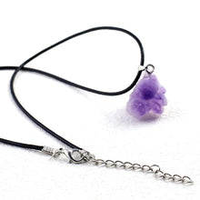 Raw Amethyst Energy Gemstone Crystal Necklace