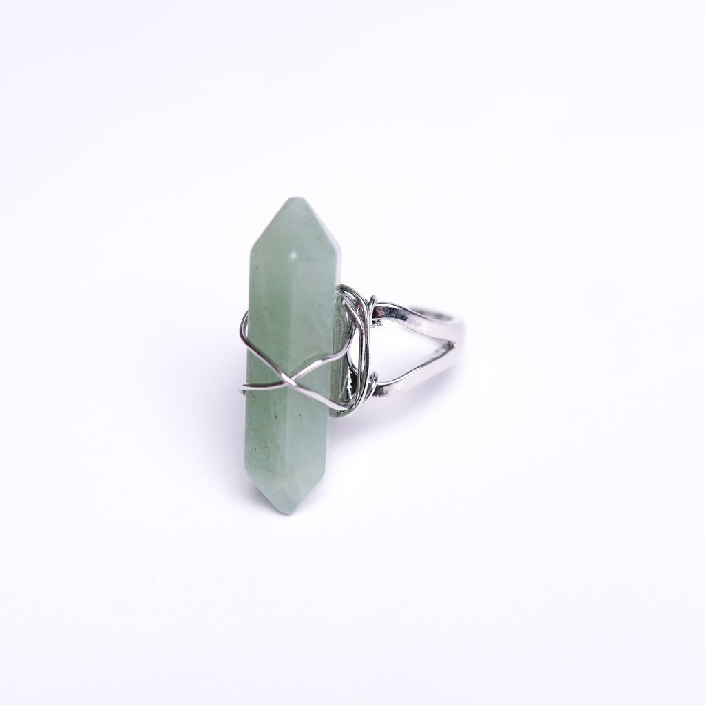 Aventurine Energy Gemstone Ring