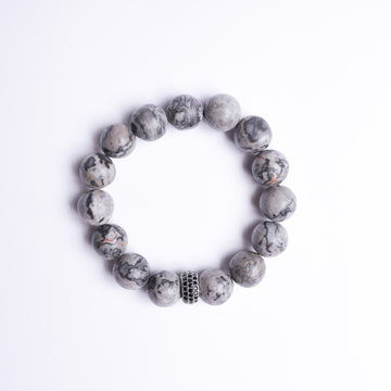 Grey Jasper Energy Gemstone Bracelet